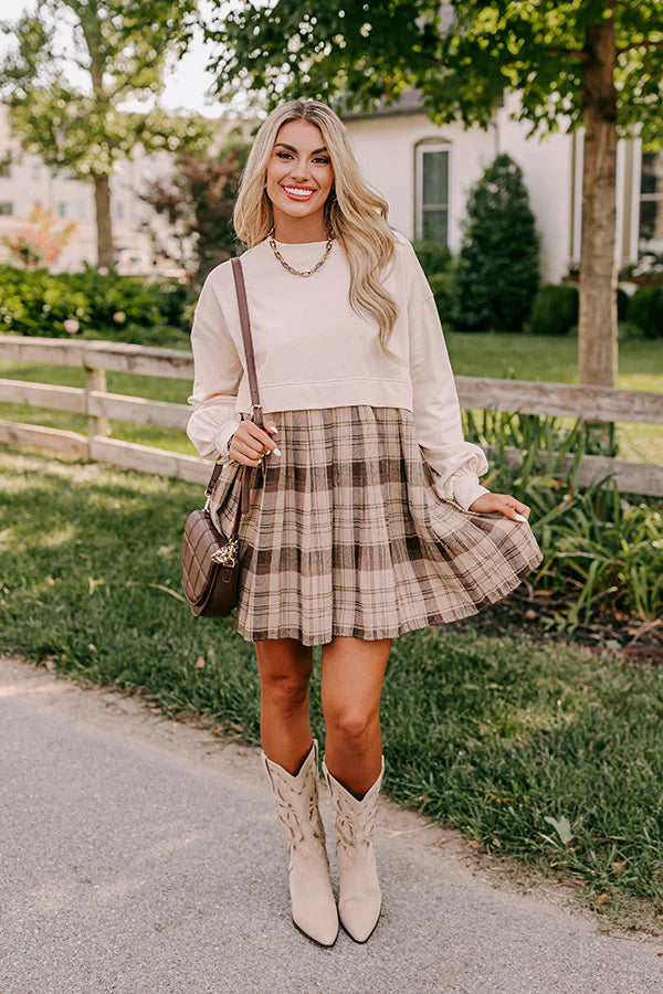 Margaret Plaid Dress