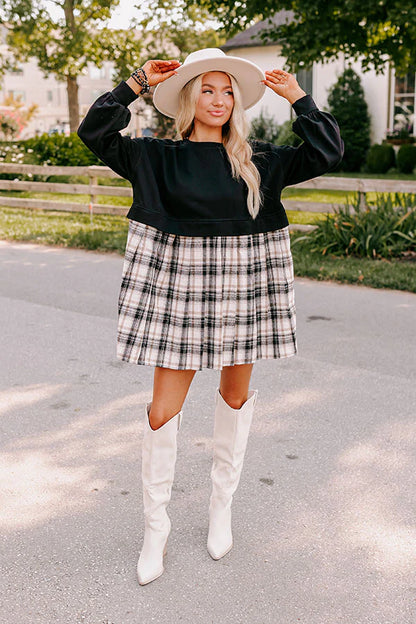 Margaret Plaid Dress