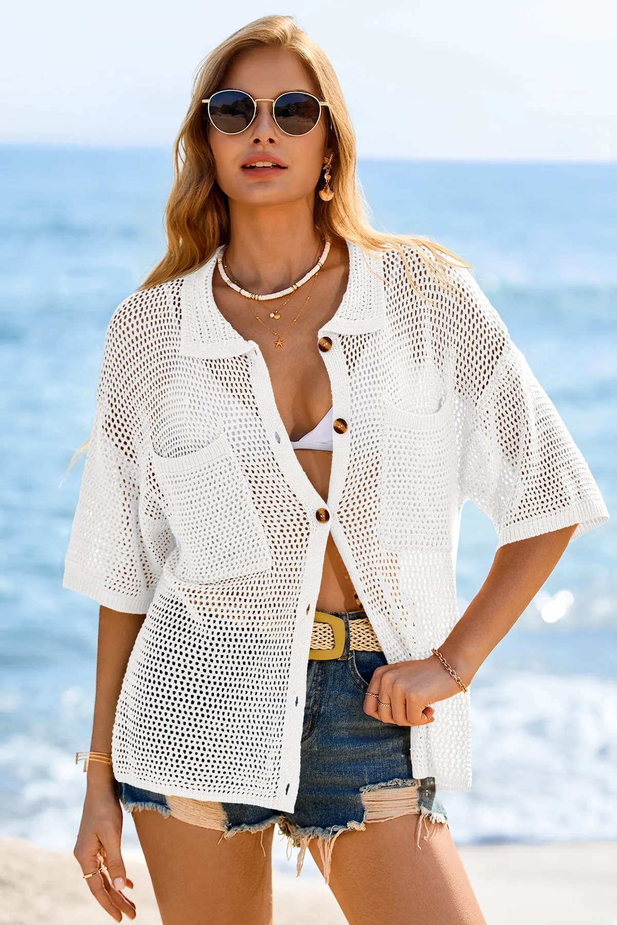 Naomi Crochet Cardigan