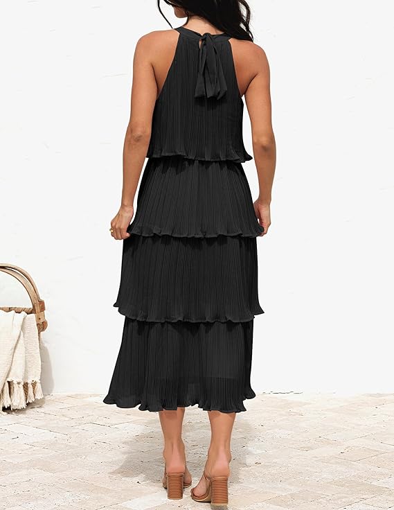 Naomi Chiffon Midi Dress