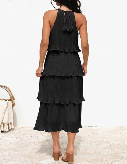 Naomi Chiffon Midi Dress